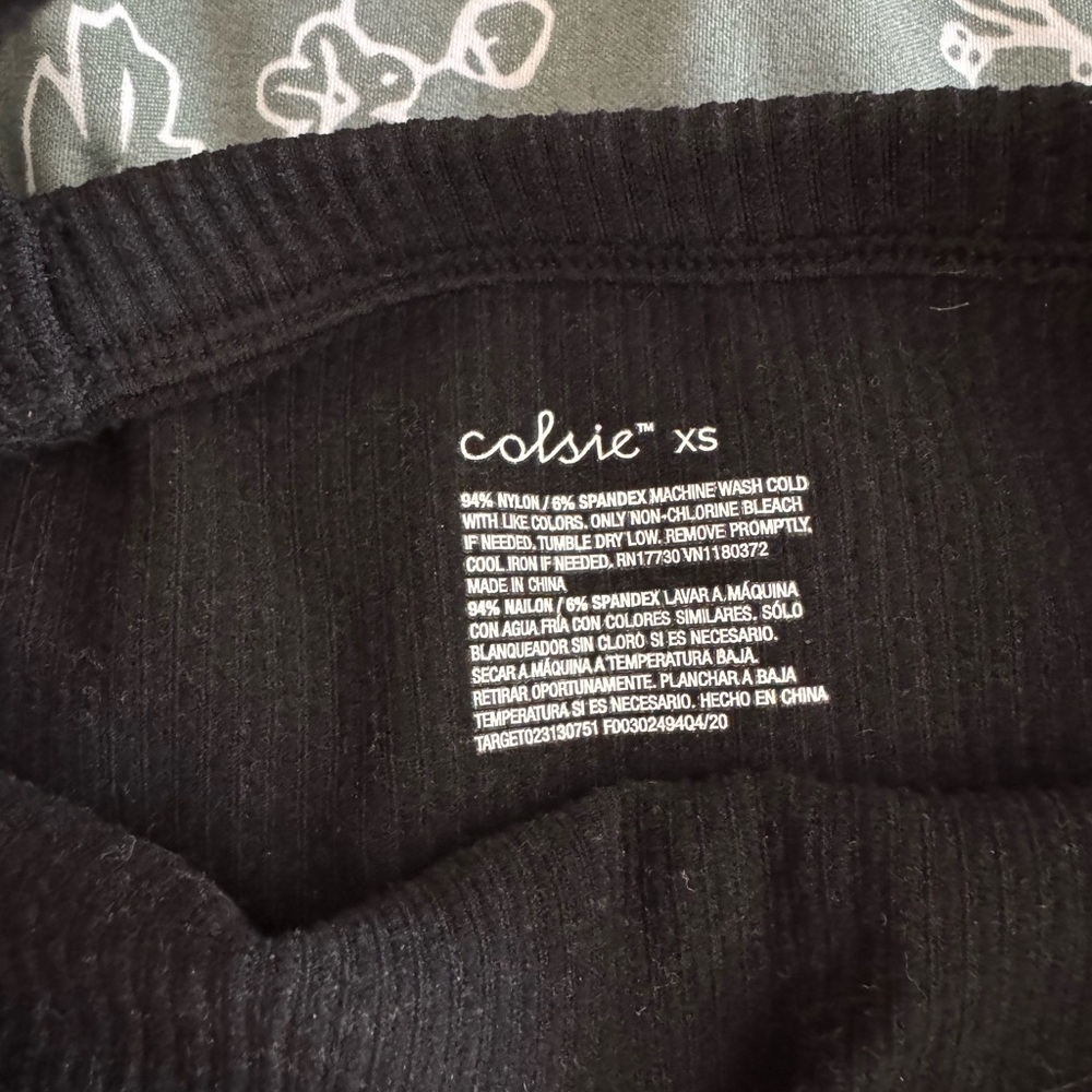 Colsie Black Ribbed Set - Picture 3 of 4